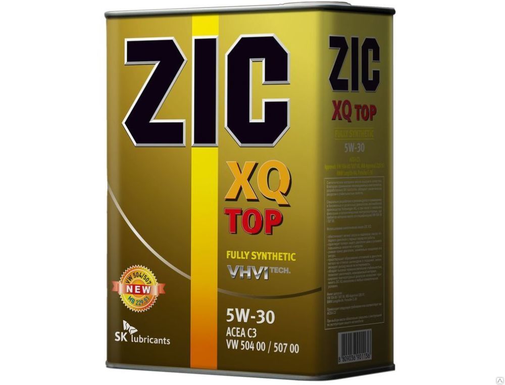 Моторное масло ZIC XQ 5w30 синт 4л
