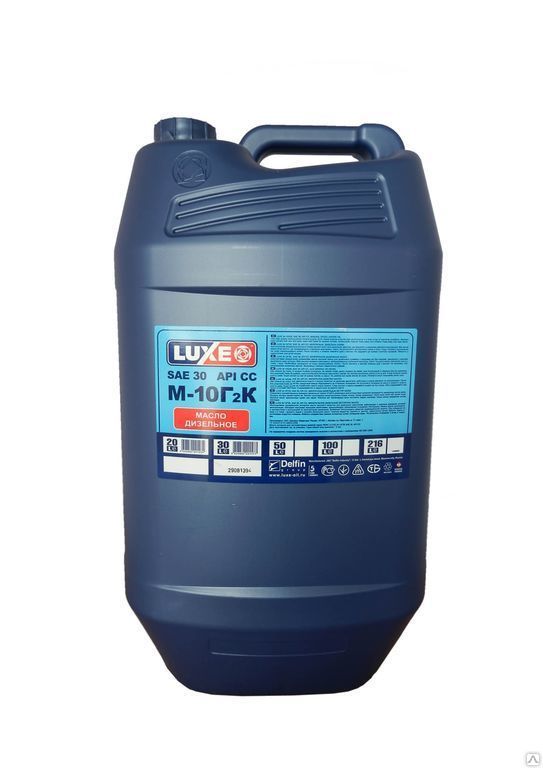 Моторное масло для дизелей LUXE DL М10Г2К минеральное 30л