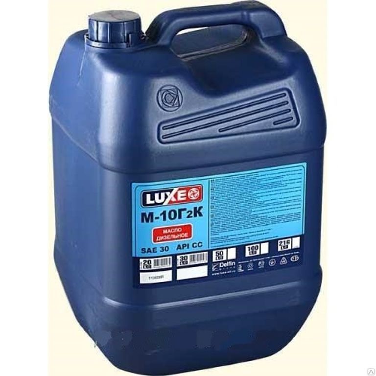 Моторное масло для дизелей LUXE DL М10Г2К минеральное 20л
