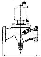 Клапан (вентиль) проходной запорный мембранный фланцевый СВМ Ду 40 мм, 5.5 кг