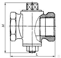 Кран пробковый проходной натяжной муфтовый Ду 40 мм, 2 кг