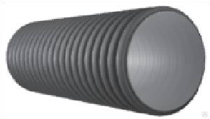 Двухслойная труба безраструбная РР Ду 300 мм, L6000