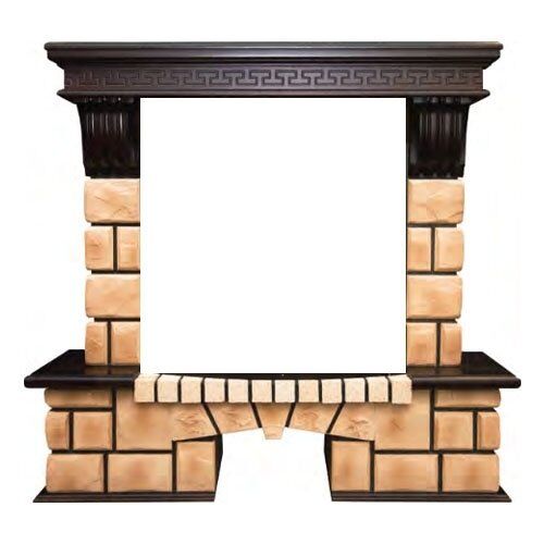 Real-Flame Stone Brick 25/25,5 широкий портал
