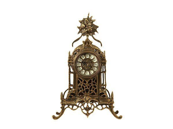 Virtus TABLE CLOCK CATHEDRAL FLOWERS ANTIQUE BRONZE проекционные часы