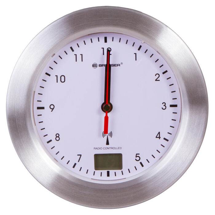 Bresser MyTime Bath водонепроницаемые (белые) проекционные часы
