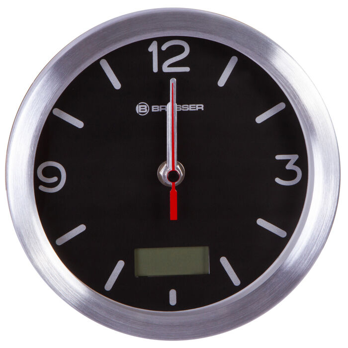Bresser MyTime Bath RC водонепроницаемые (черные) проекционные часы