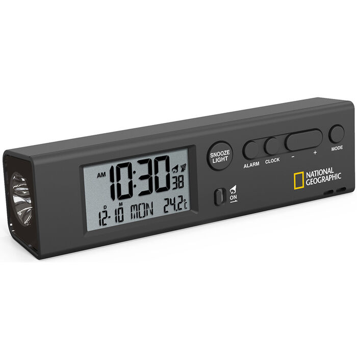 Bresser National Geographic World Time с термометром и фонариком проекционные часы