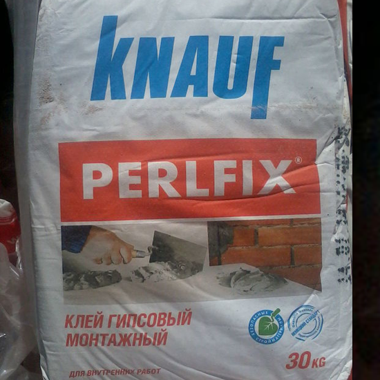 Клей монтажный Кнауф Перлфикс, 30 кг, мешок 2