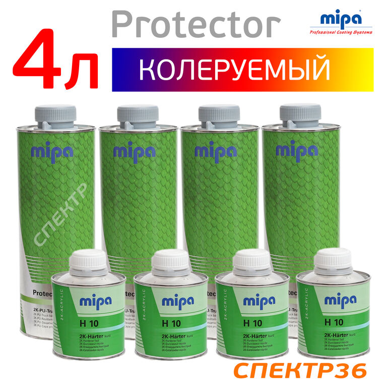 Структурное покрытие Mipa Protector (4л) колеруемое