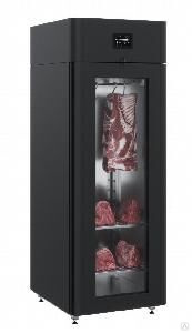 Шкаф для созревания мяса Polair со стеклом Cs107 Meat исполнение 1 Black 