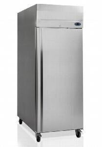 Шкаф холодильный с глухой дверью Tefcold Bk850 нержавеющий под противни 600Х400/800ММ