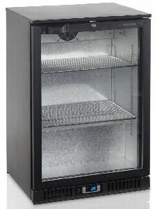 Шкаф холодильный со стеклом Tefcold Ba10H барный черный