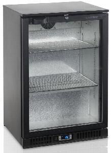 Шкаф холодильный со стеклом Tefcold Ba15H барный черный