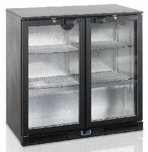 Шкаф холодильный со стеклом Tefcold Ba20H барный черный