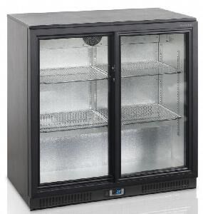 Шкаф холодильный со стеклом Tefcold Ba25S барный черный