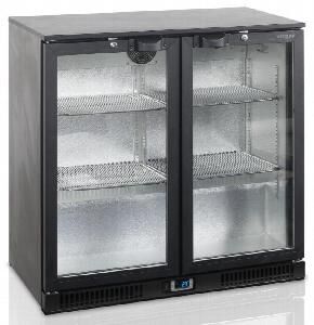 Шкаф холодильный со стеклом Tefcold Ba25H барный черный