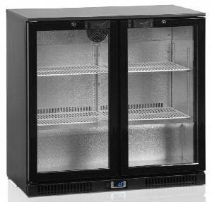 Шкаф холодильный со стеклом Tefcold Db200H барный черный