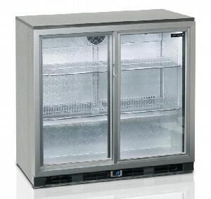 Шкаф холодильный со стеклом Tefcold Ba25S S/A барный нержавеющий