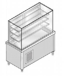 Прилавок-витрина холодильная с охл. Ванной на открытом шкафу Emainox 8Vtrq3Rvvg11 8045368