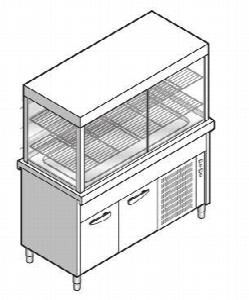 Прилавок-витрина холодильная с охл. Поверхностью на холод. Шкафу Emainox 8Vtrpvr15 8045054