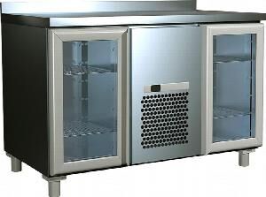 Стол холодильный T70 M2-1-G 9006-2 серый (2Gng/Nt полюс) борт