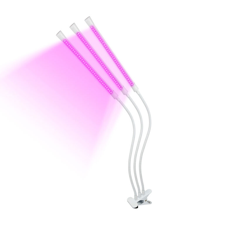 Светильник для растений светодиодный с таймером. Спектр для фотосинтеза. TM Uniel ULT-P33-18W/SPLE/TM/60 IP40 WHITE TRIP