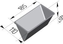 Крышка общая для склепки 6 Л "Треугольная"стальная