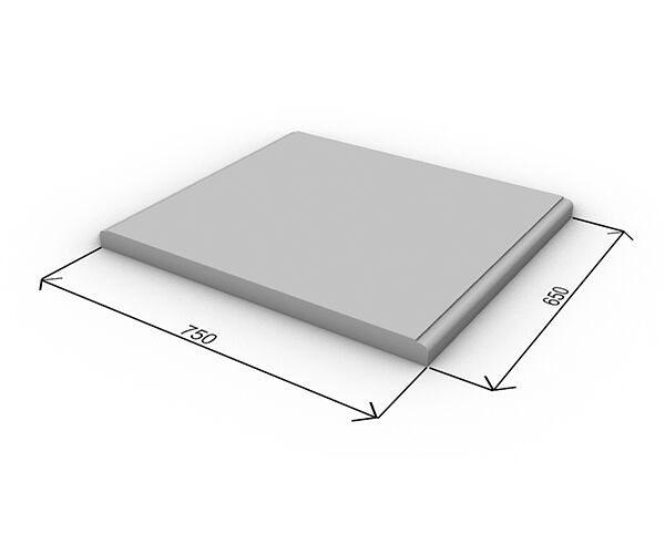 Форма для плиты парапетной ПП Тип 2 650x750x45