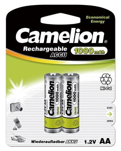 Camelion Аккумулятор AA/R6 NI-CD 1000мА.ч BP-2 металлик (блист.2шт) Camelion 6181
