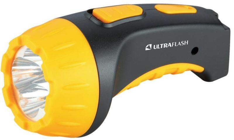 Ultraflash Фонарь LED 3804 (аккум 220В черн./желт. 4 LED; SLA пласт. короб) Ultraflash 9215