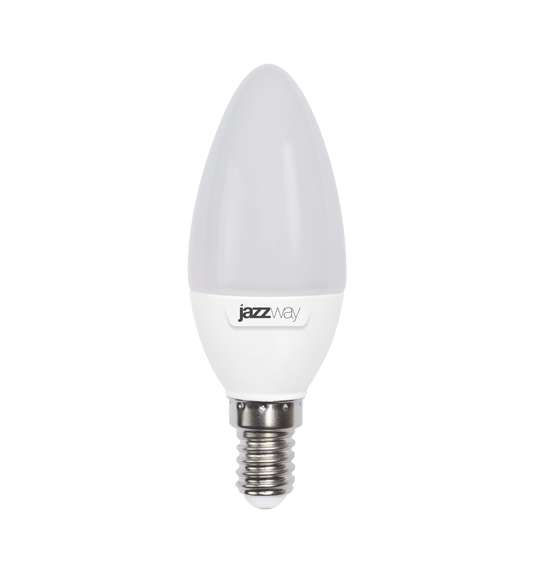 JazzWay Лампа светодиодная PLED-SP C37 7Вт свеча 5000К холод. бел. E14 560лм 230В JazzWay 1027832-2