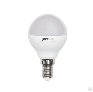JazzWay Лампа светодиодная PLED-SP-G45 7Вт шар 5000К холод. бел. E14 540лм 230В JazzWay 1027870-2 