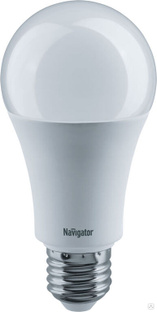 NAVIGATOR Лампа светодиодная 61 239 NLL-A70/A60-15-230-6.5K-E27 15Вт грушевидная матовая 6500К холод. бел. E27 1275лм 22 