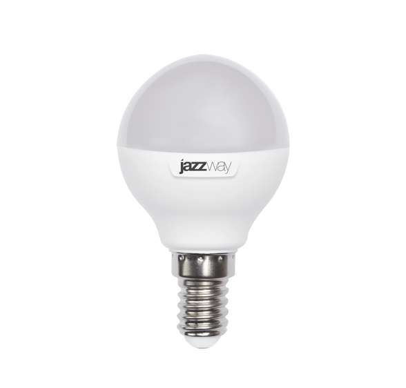 JazzWay Лампа светодиодная PLED-SP G45 9Вт шар 5000К холод. бел. E14 820лм 230В JazzWay 2859600A