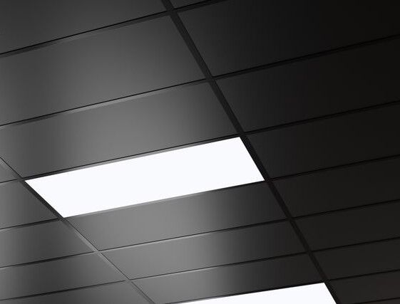 Акустическая панель BLACK RAL 9005 Чёрный матовый Ecophon ALAiD Rainbow 1200х600х15мм (20шт/уп 14,4м2)