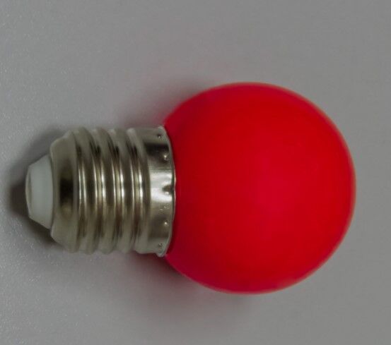 Светодиодная лампа для белт-лайта, 2 Вт, Е27, d=45 мм, красный