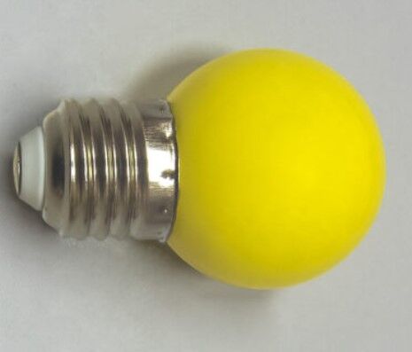 Светодиодная лампа для белт-лайта, 2 Вт, Е27, d=45 мм, желтый