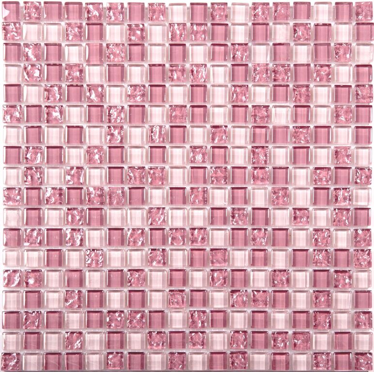 Мозаика стеклянная Exclusive NO-294 NSmosaic розовая