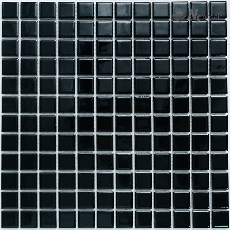 Мозаика керамогранитная P-522 NSmosaic черная глянцевая