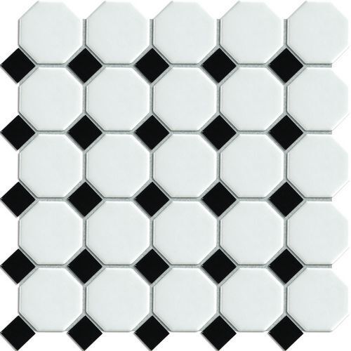 Мозаика керамическая PS2356-06 NSmosaic черно-белая