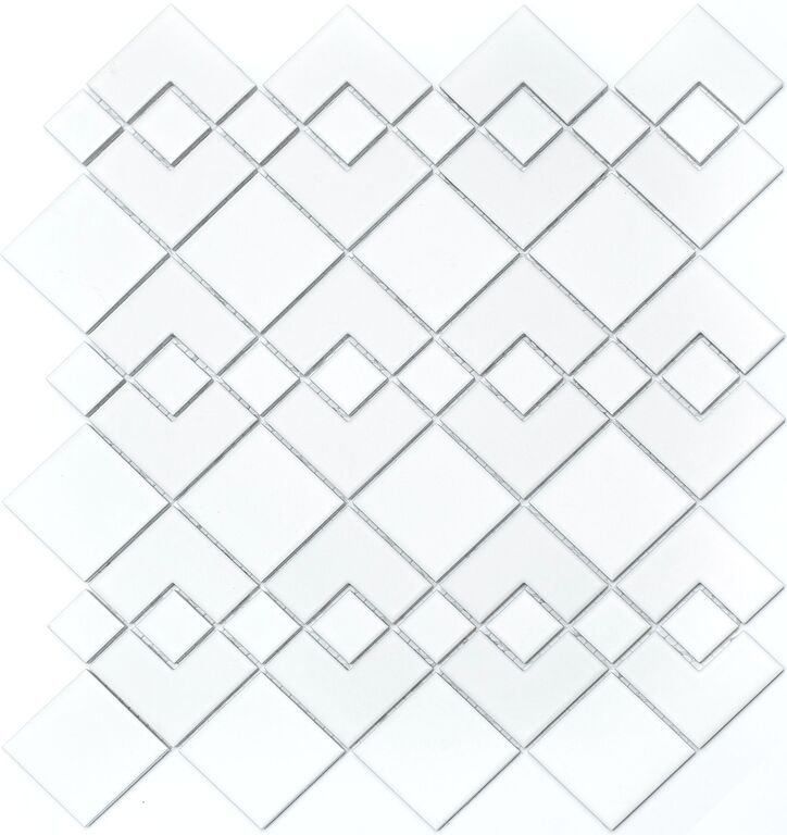 Мозаика керамогранитная PS2548-02 NSmosaic белая