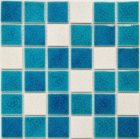 Мозаика керамогранитная PW4848-26 NSmosaic голубая синяя