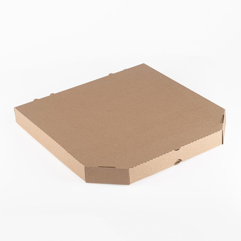 Коробка для пиццы 35х35х4,5 см Бурая без печати