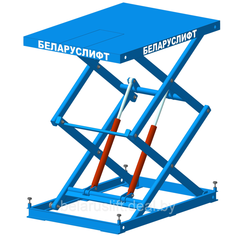 Двухножничный подъемный стол