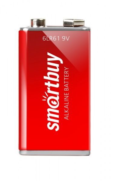 Батарейка алкалиновая Smartbuy 6LR61, 9V (крона) Разные производители