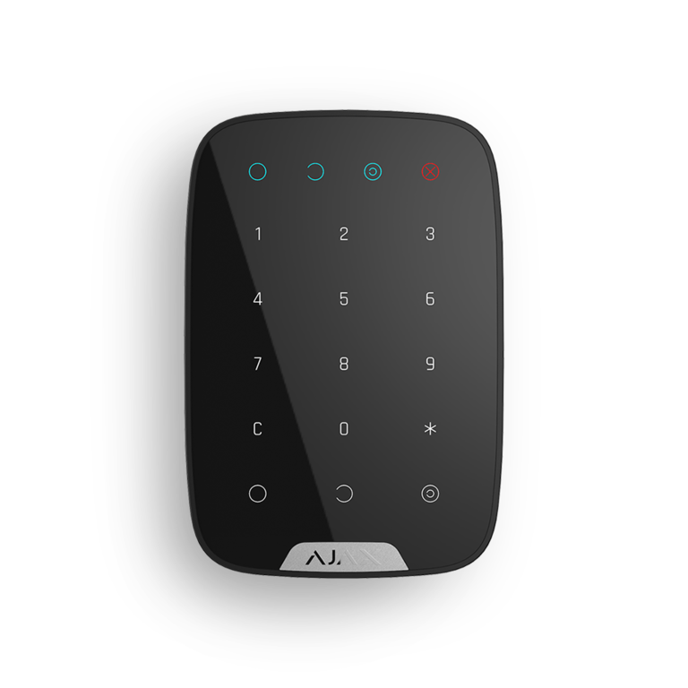 Ajax KeyPad (черный) Беспроводная клавиатура с сенсорными кнопками AJAX
