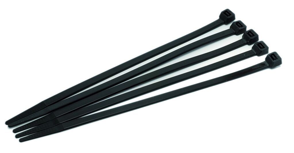 Стяжка для кабеля пластиковая (хомут) 200*4,8 черная Разные производители
