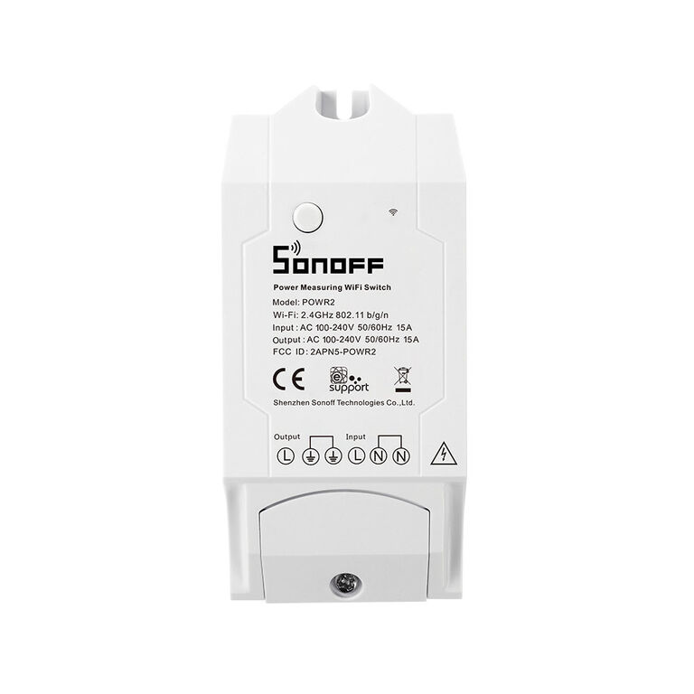 Sonoff POW R2 Wi-Fi Реле 220В, 3500Вт. Просмотр online токопотребления, напряжения и мощности Разные производители