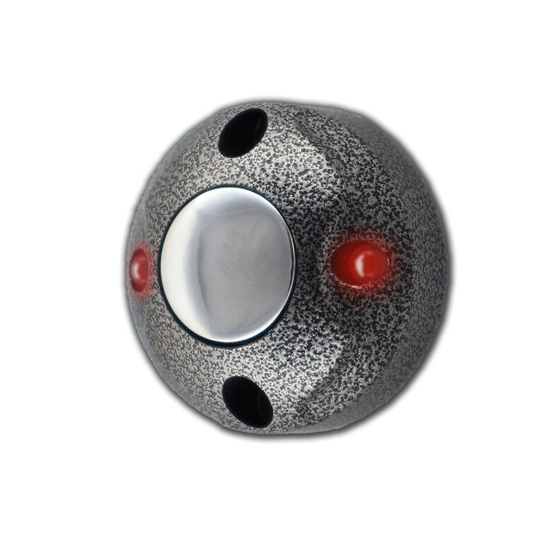 PUSHka(серебряный антик)Кнопка выхода накладная, НО, 12В, 0,1А, металл, 2-цветная подсветка, 40*20мм Разные производител