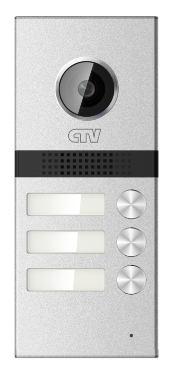 CTV-D3MULTI Вызывная панель для видеодомофонов на 3 абонента, разрешение 1000твл, 120°